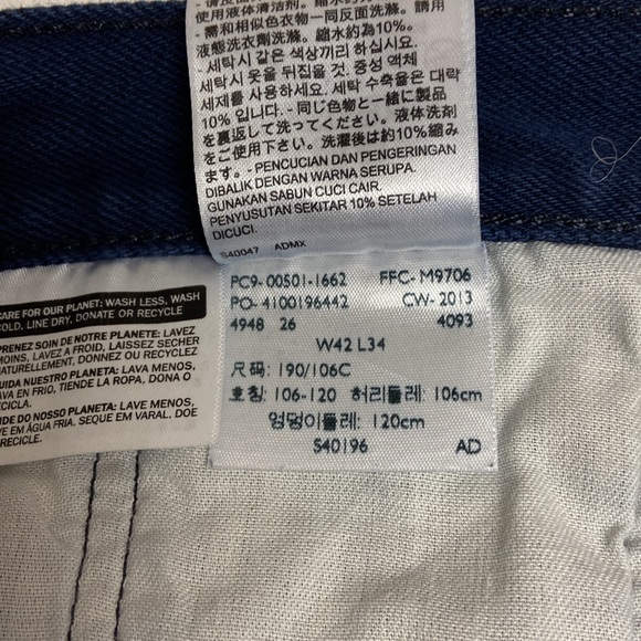 Levi's 501 XX Men's Denim Jeans Blue Washed Button Fly Cotton - Picture 9 of 10